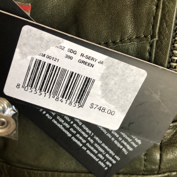 NWT Diesel Leather R-SERY Jacket - Picture 11 of 15